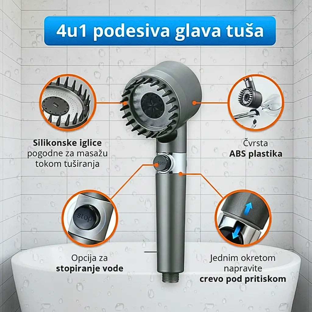 Turbo Tuš-Hidromasažni tuš