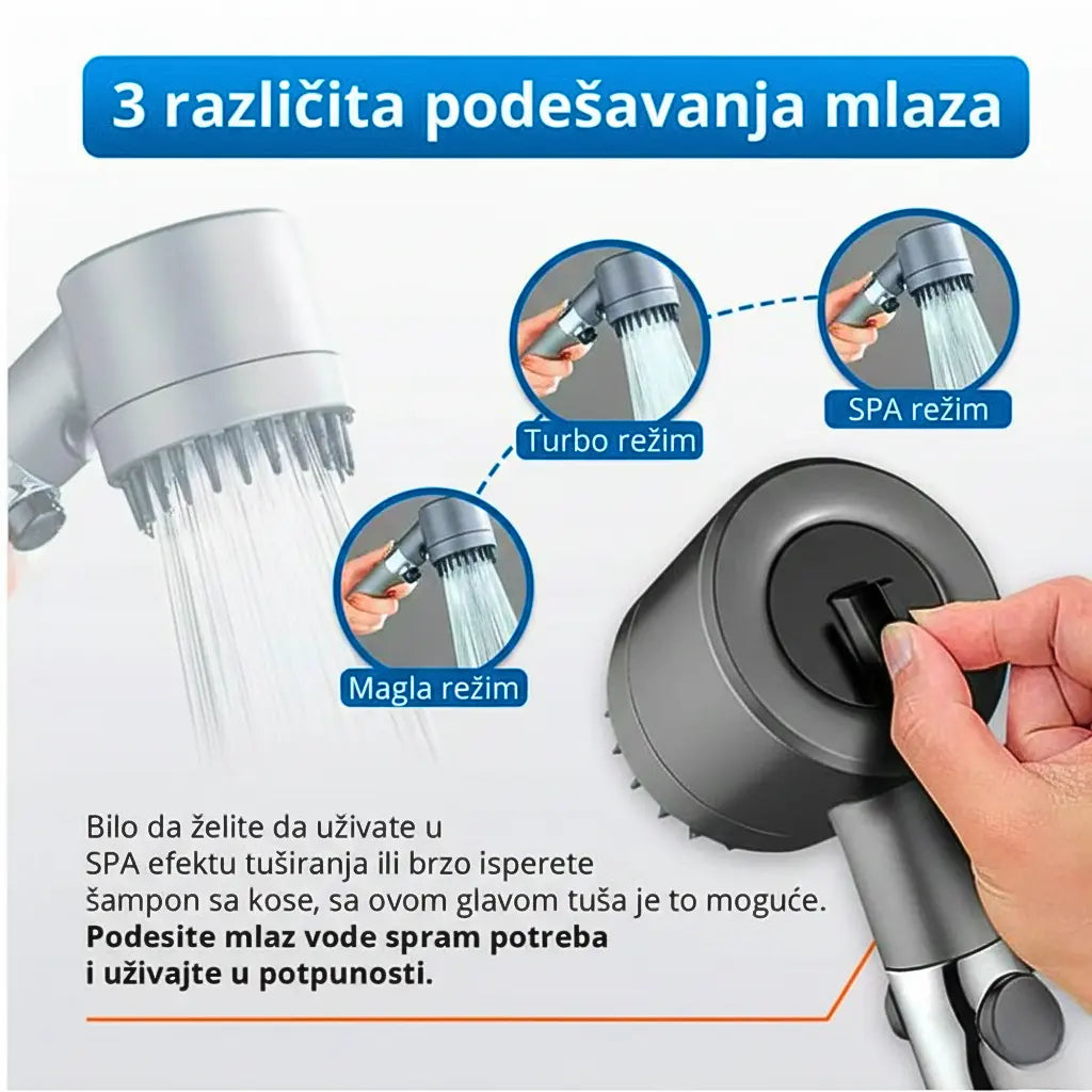 Turbo Tuš-Hidromasažni tuš