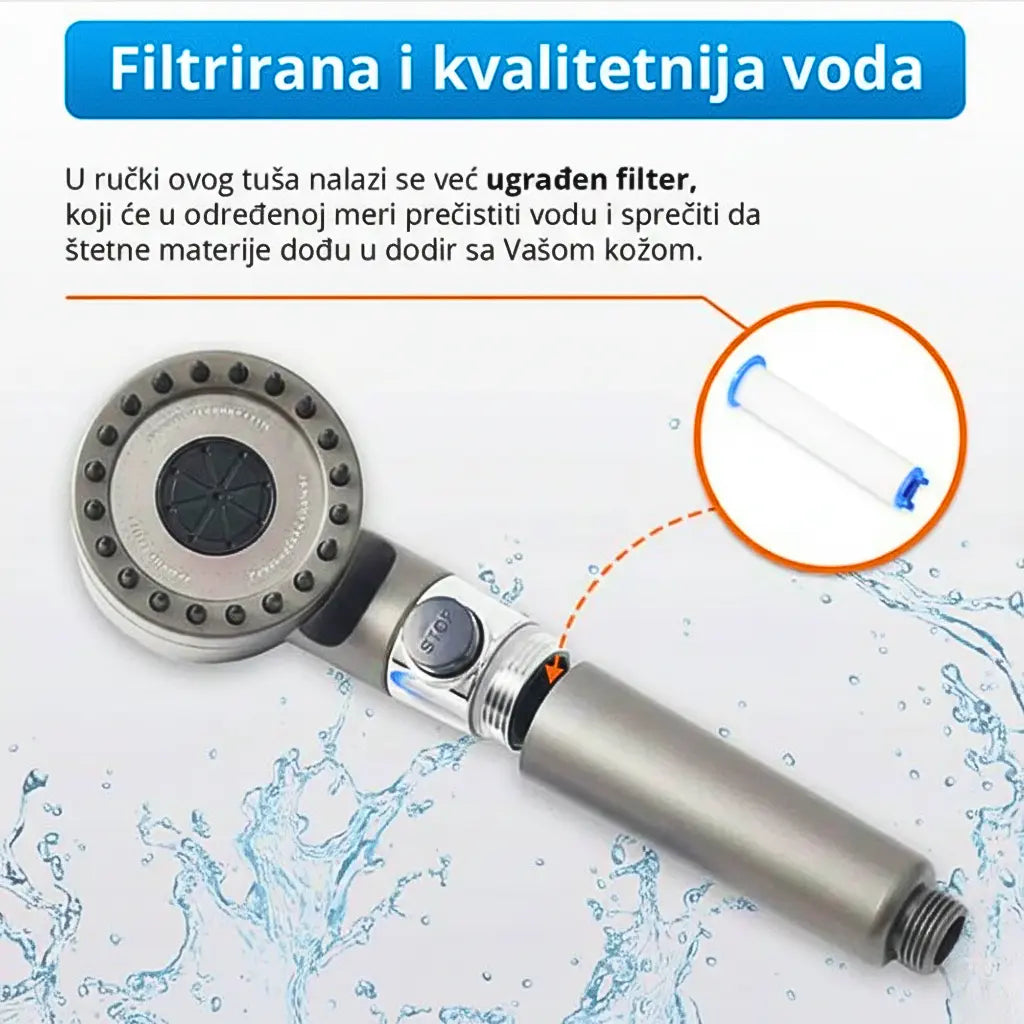 Turbo Tuš-Hidromasažni tuš